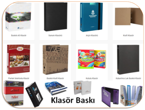 Kurumsal Kimlik Ürünleri Baskı, Kartvizit Baskı, Antetli Kâğıt Baskı, Antetli Zarf Baskı, Pencereli Zarf Baskı, Logolu Zarf Baskı, Logolu Kâğıt Baskı, Cepli Dosya Baskı, Takvim Baskı, Ajanda Baskı, Bloknot Baskı, Logolu Bloknot Baskı, İrsaliye Baskı, Masa Takvimi Baskı, Yapışkanlı Kâğıt Baskı, Kitap Ayracı Baskı, Defter Baskı