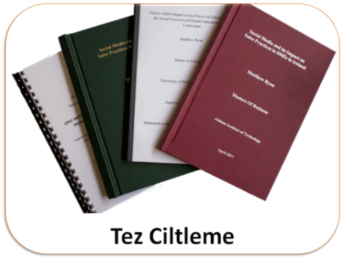 Ciltleme Çeşitleri,  Amerikan Cilt, Termal Cilt, Tutkallı Cilt, İplik Dikiş Cilt, Uzun Ömürlü Cilt, Spiral Cilt, Plastik Spiral Cilt,  Tel Spiral Cilt, Helezon Cilt, Tarak Cilt, Tel Dikiş Cilt, Zımba Cilt, Sert Kapak Cilt, Sıvama Cilt, Cilt Bezli, Özel Ciltleme İşlemleri, Selefon Kaplama Cilt, Pilyaj Cilt, Katlama Yeri İzi Cilt, Sert Kapak Cilt, Omega Tel Dikiş, Sıvama Cilt, Deri Cilt, Kumaş Cilt, Ekonomik Cilt, Mukavva Cilt, Klasik Türk Cildi, Şiraze Cilt, Geleneksel Ciltleme, Matbaa Cildi, Vidalı Cilt, Karton Cilt, Sırtlık, Kitap Sırtı, Yumuşak Kapak Ciltleme