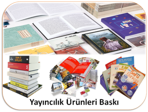 Yayıncılık Ürünleri Baskı, Kitap Baskı, Dergi Baskı, Gazete Baskı, Eğitim Materyalleri Baskı, Akademik Yayınlar Baskı, Kitapçık Baskı, Bülten Baskı, Ders Kitapları Baskı, Çalışma Kitapları Baskı, Grafik Baskı, Kavram Haritaları Baskı, Yapboz Baskı, Sözlük Baskı, Makale Baskı, Tez Baskı, Soru Bankası Baskı